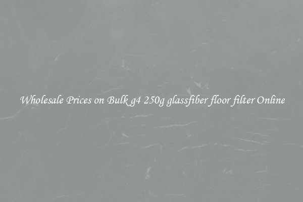 Wholesale Prices on Bulk g4 250g glassfiber floor filter Online