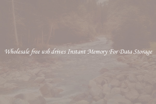 Wholesale free usb drives Instant Memory For Data Storage