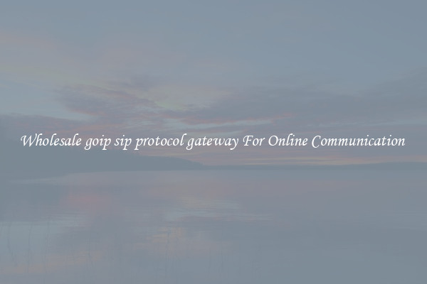 Wholesale goip sip protocol gateway For Online Communication 