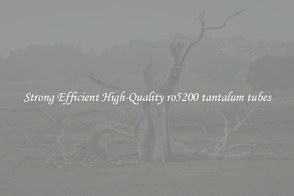 Strong Efficient High-Quality ro5200 tantalum tubes