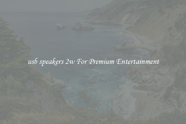 usb speakers 2w For Premium Entertainment