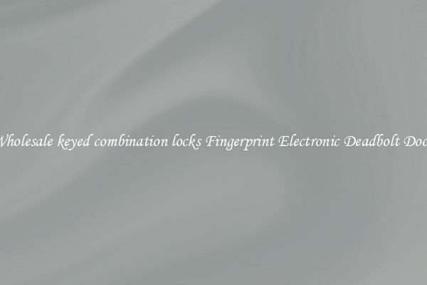 Wholesale keyed combination locks Fingerprint Electronic Deadbolt Door 