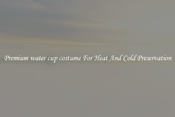 Premium water cup costume For Heat And Cold Preservation