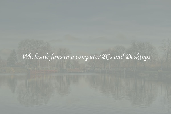 Wholesale fans in a computer PCs and Desktops