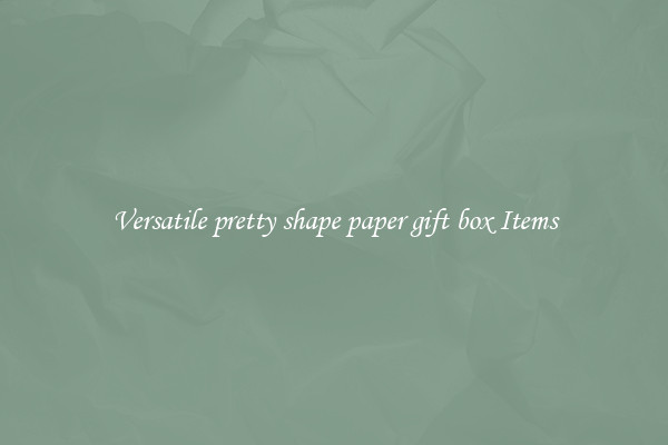 Versatile pretty shape paper gift box Items